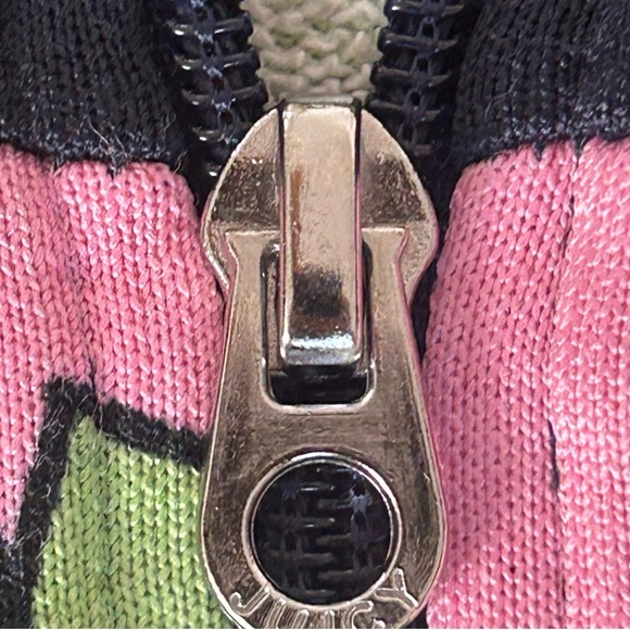 Juicy Couture 2 Piece Set Cropped Hoodie Zip Jacket & Shorts Bananas Large Y2K - Picture 5 of 10